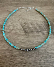 Load image into Gallery viewer, Turquoise &amp; Navajo Pearl Beaded Necklace
