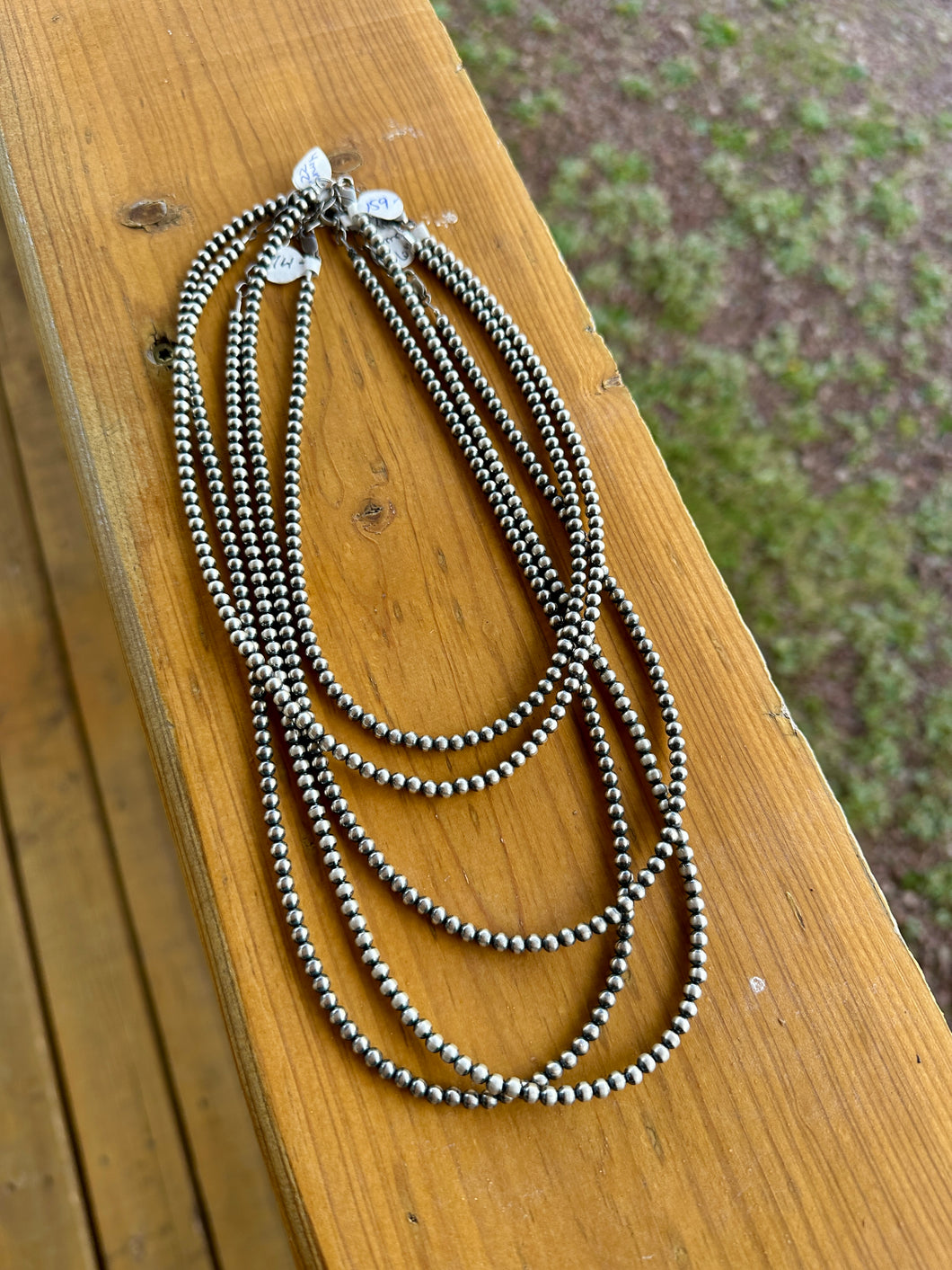 4mm Navajo Pearl Necklaces (Various Lengths)