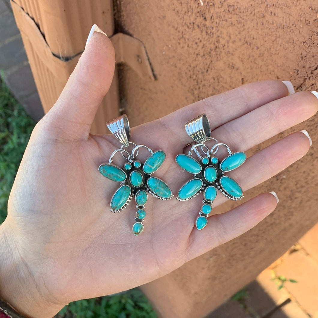 Turquoise Dragonfly Pendants