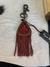 Load image into Gallery viewer, Red Fringe Keychain
