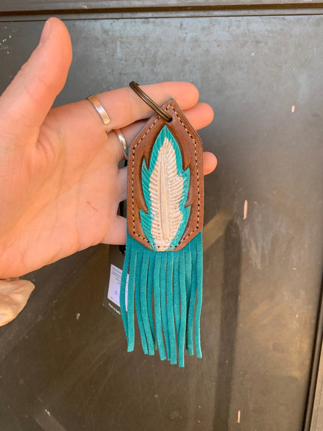 Feather Fringe Keychain