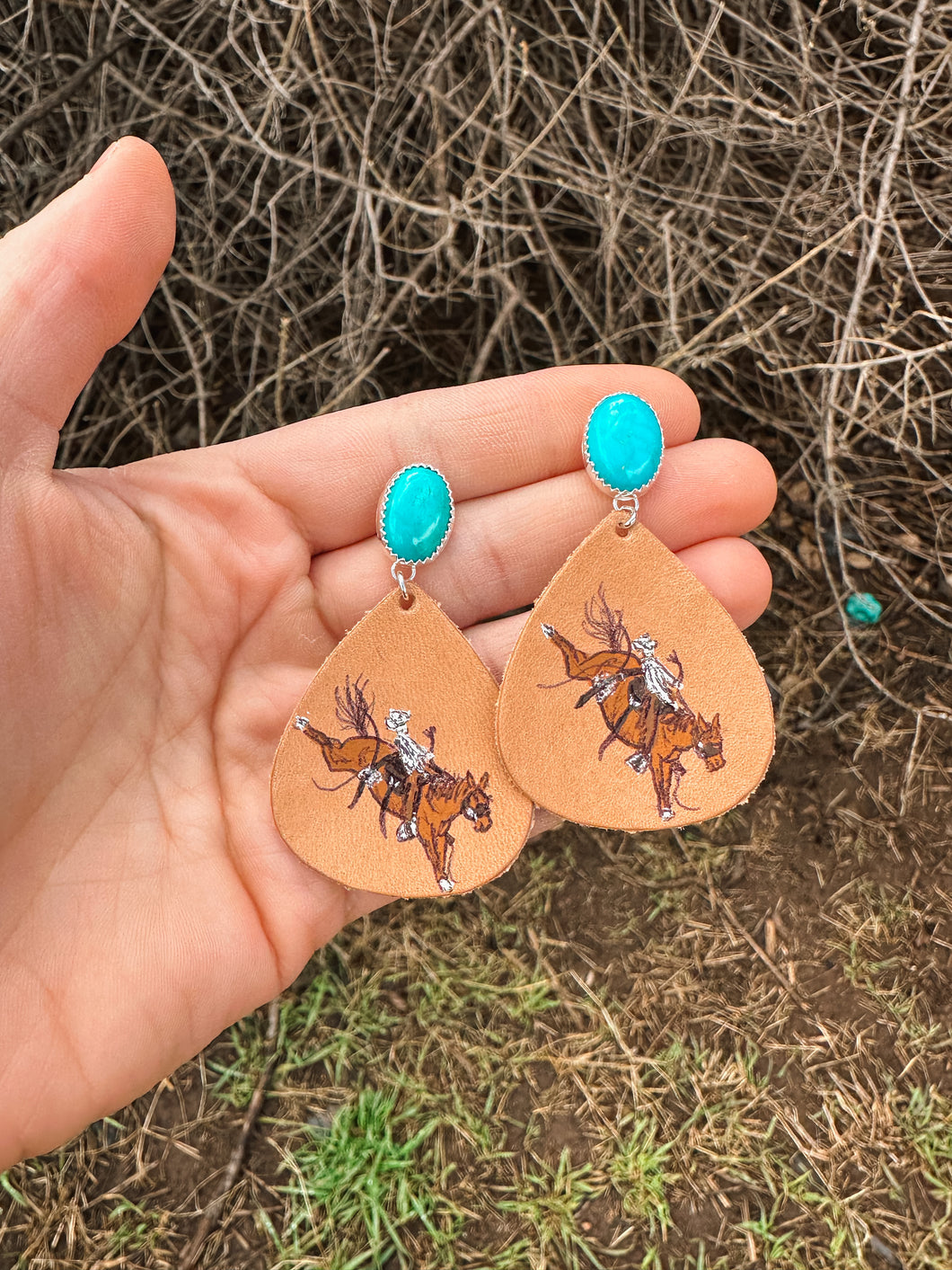 Broncin’ Good Time- WR Collab Earrings