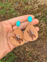 Load image into Gallery viewer, Broncin’ Good Time- WR Collab Earrings
