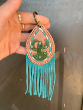 Load image into Gallery viewer, Cactus Fringe Keychain
